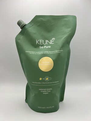 Keune So Pure Restore Conditioner Nourishes dry, Damaged Hair 1000ml