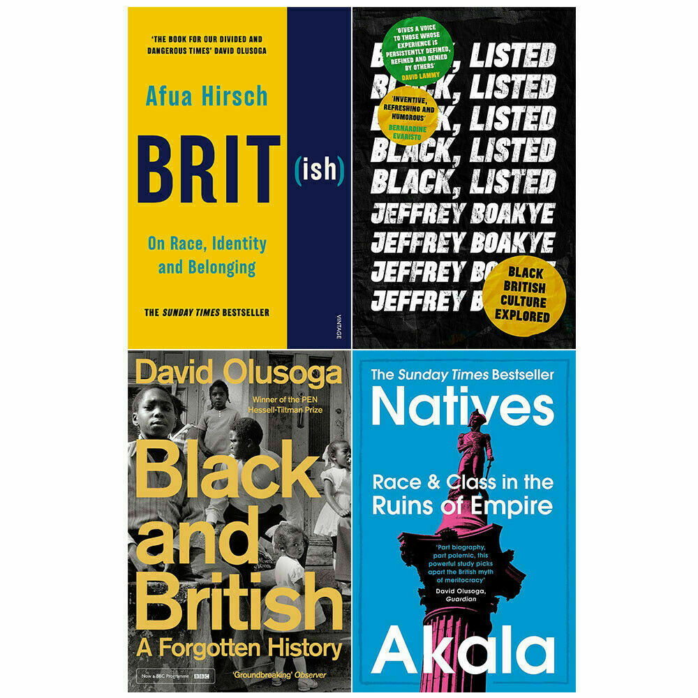 Black listed, Natives, Black and British, British 4 Books Collection Set PB NEW