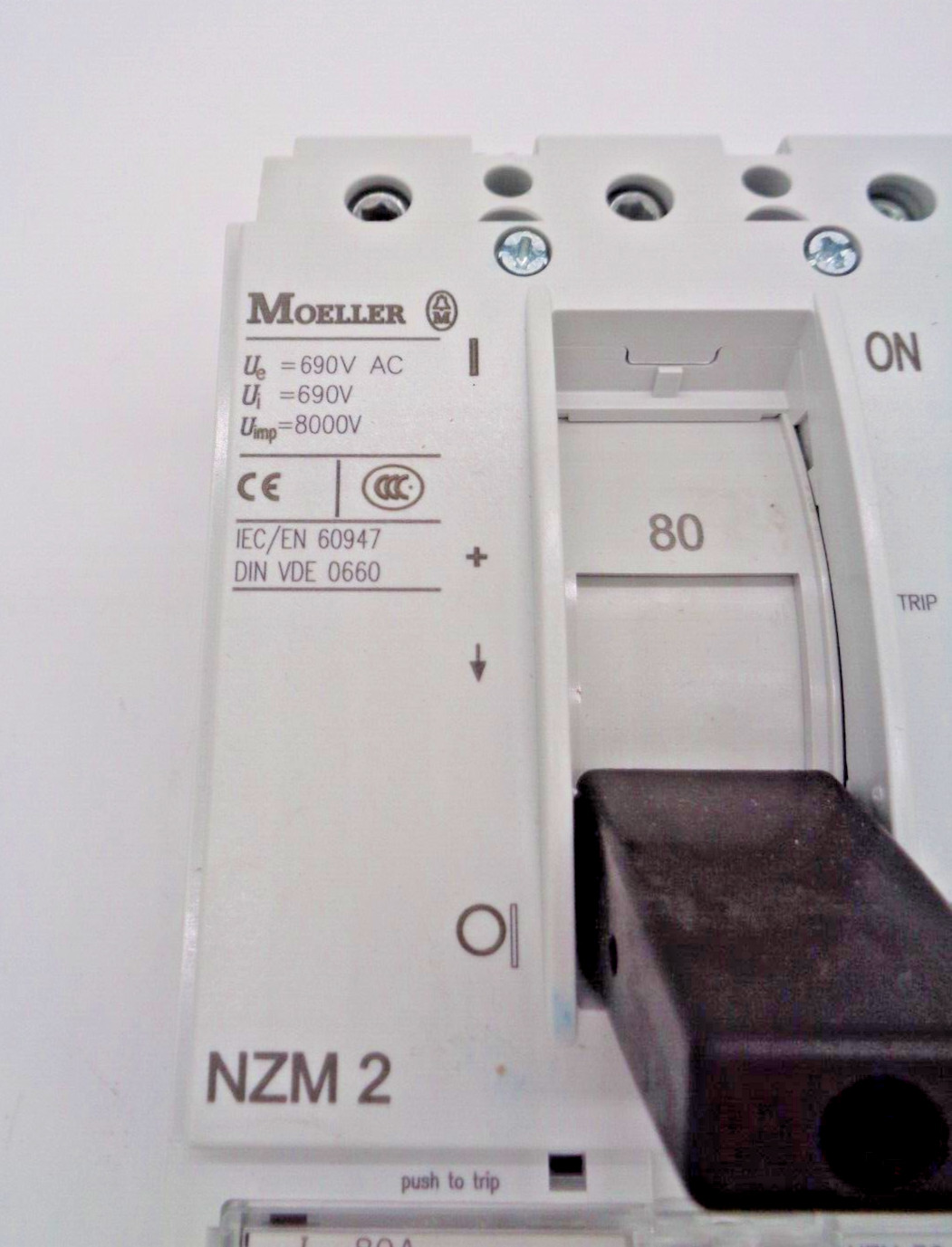 EATON KLOCKNER MOELLER NZMB2-A80-BT-NA 80 A 3 POLE CIRCUIT BREAKER, NEW