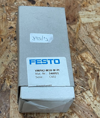 Festo - VMPA2-M1H-W-PI - 3/2-Way Solenoid Valve, 24 V DC, 20 mm, IP65 540051