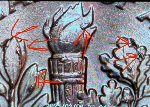 2017 P Roosevelt Error Dime Multiple Die Chips On Obverse & reverse Off Centered - Picture 12 of 16
