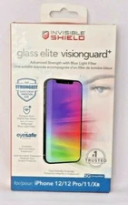 NEW Zagg iPhone 12/12 Pro/11/XR InvisibleShield Glass Elite VisionGuard +