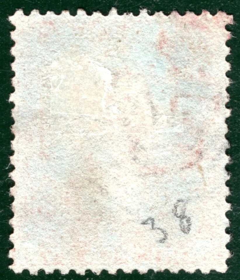 GB USED ABROAD INDIA? QV Penny Red SG.29 1d Plate 38 INDIAN NUMERAL Rare YOR60 - Image 2 of 4