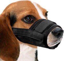 Cubierta Bucal Para Perros De Malla De Nailon Transpirable, Ajuste R  pido