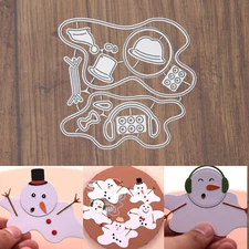 Melting Snowmen Cutting & Embossing Dies – Winter’s End Hats Earmuffs Bowtie