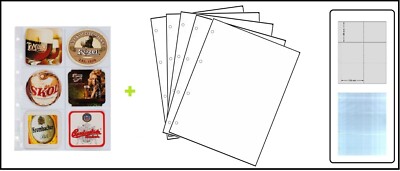 1-KOBRA-G56E+G50W-Ergänzungsblätter-A4-6x-110x98mm-+-weiße-Zwischenblätter-ZWL