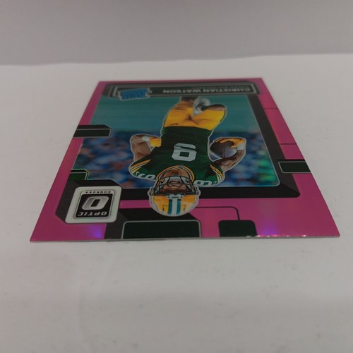 Christian Watson 2022 Donruss Optic Pink Prizm Rated Rookie #219 - Picture 7 of 13