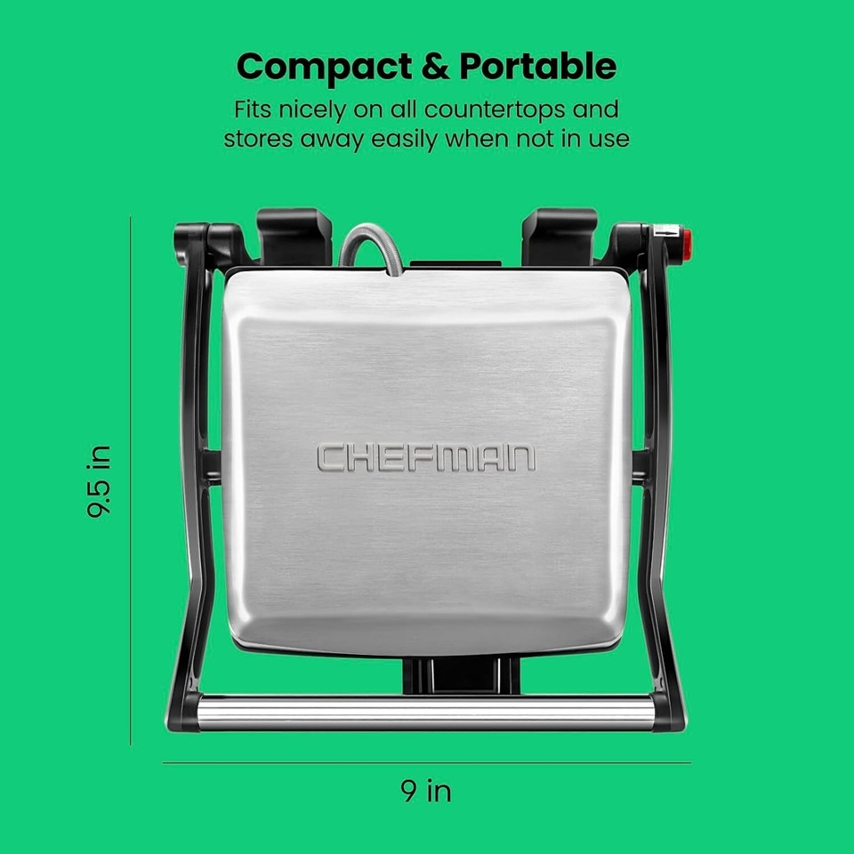 Chefman Pann Press Grll And Gourmet Sandwch Maker | Chefman Pann