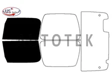 PreCut Film Front Two Door Windows Any Tint Shade For Jeep Wrangler TJ 1997-2006