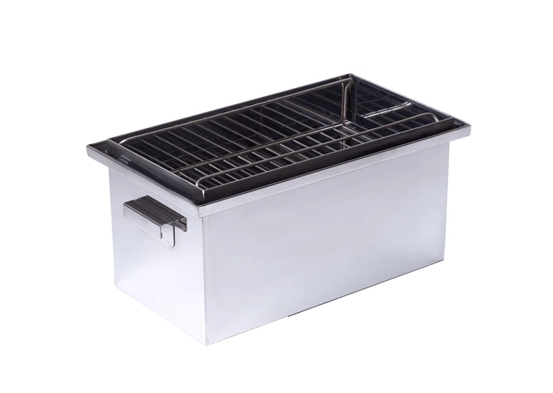 Barbacoa Fumador Barbacoa Parrilla Exterior Portátil Carne Humo Cocina Acero Inoxidable Foto 3 de 4