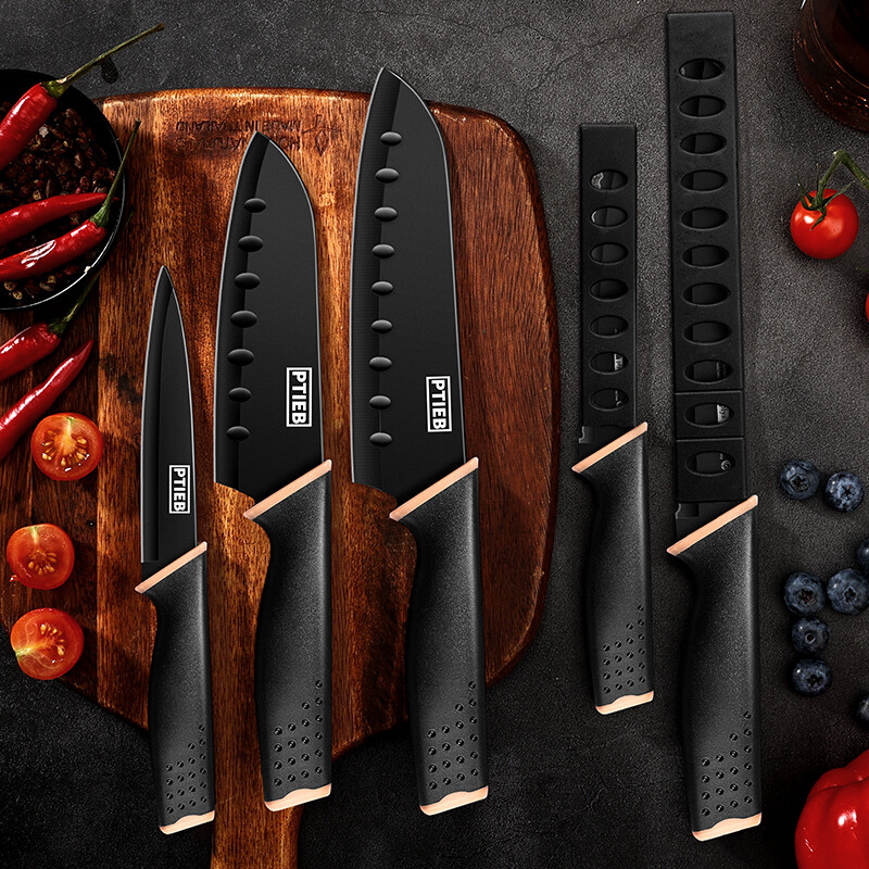 Knife Set Sharp Stainless Steel Professional Chef Cutlery Steak Kitchen Knives-image