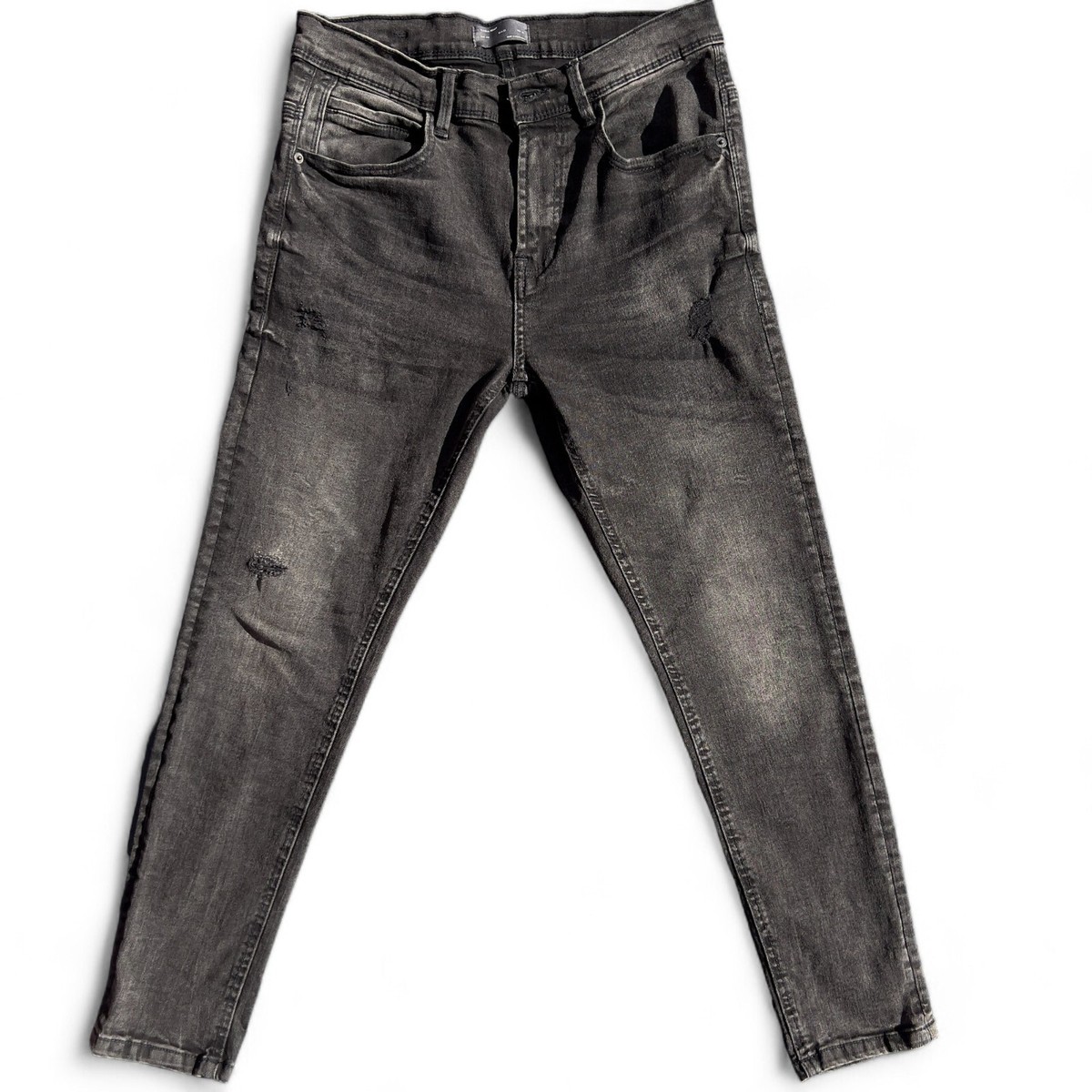 Grey Jeans Slim Fit Jean Gris Homme Zara Zara Man Jeans Mens Black