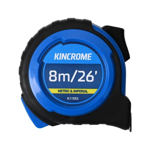 Tape Measure KINCROME Industrial 8m/26ft-Metric & Imperial K11553