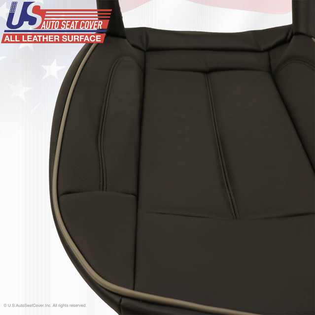 2006 Hummer H3 Driver Side Bottom Replacement Leather Seat Cover Black