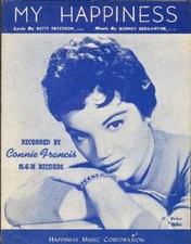 Francis, Connie - My Happiness -Vintage SHEET MUSIC