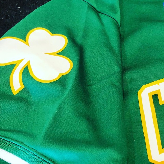 100% Authentic Larry Bird Mitchell Ness 87 88 Celtics Shooting Shirt Size 36 S | eBay