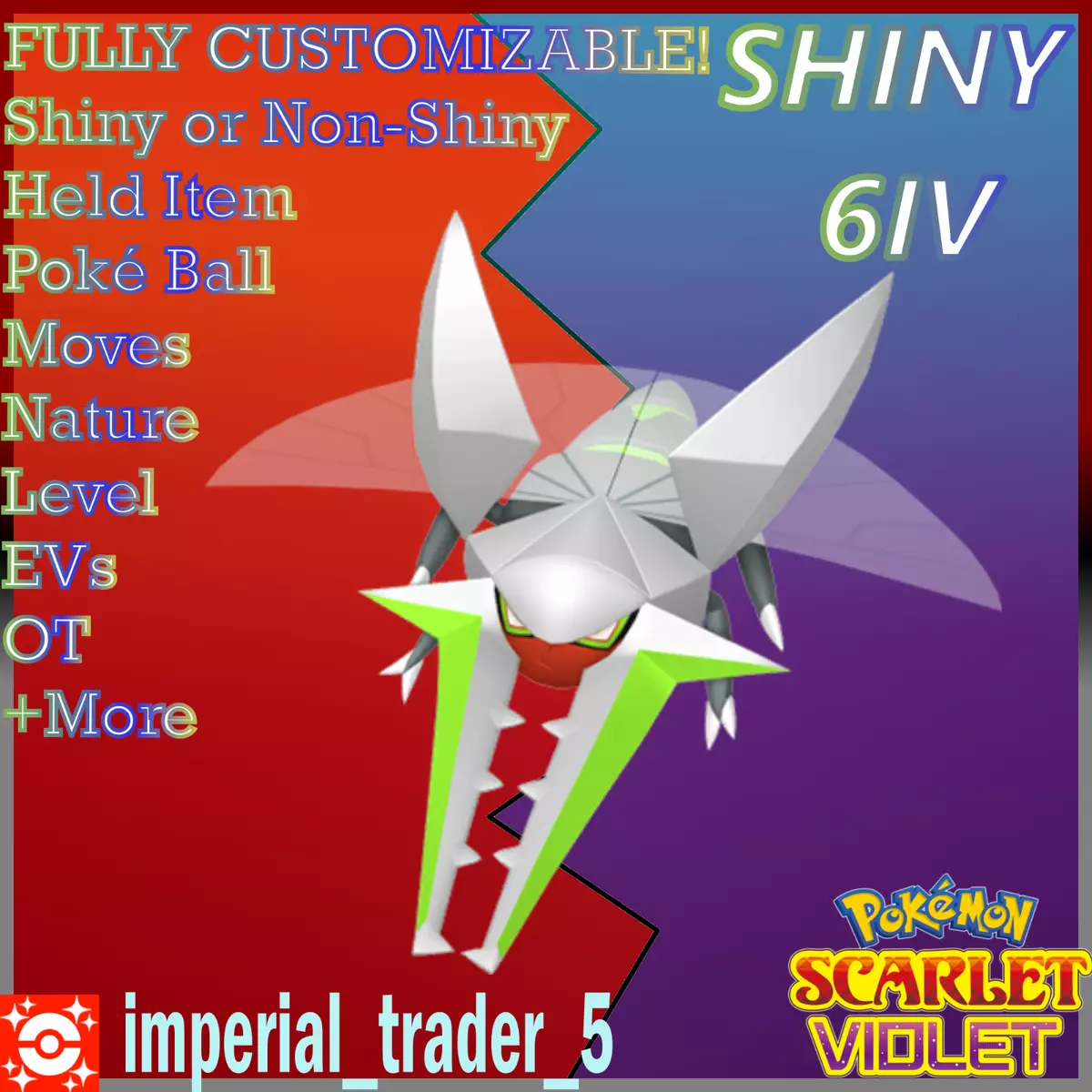 ✨ SHINY ✨ Event Giratina 6IV Level 1 ✨ Pokemon Scarlet & Violet ✨ FAST  DELIVERY