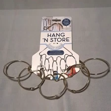 Accessory Organizer Hang Silver Open Ring Purchase Scarves Belts Ties Jewelry