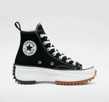 New Converse Run Star Hike Hi Shoes Sneakers - Black (166800C)