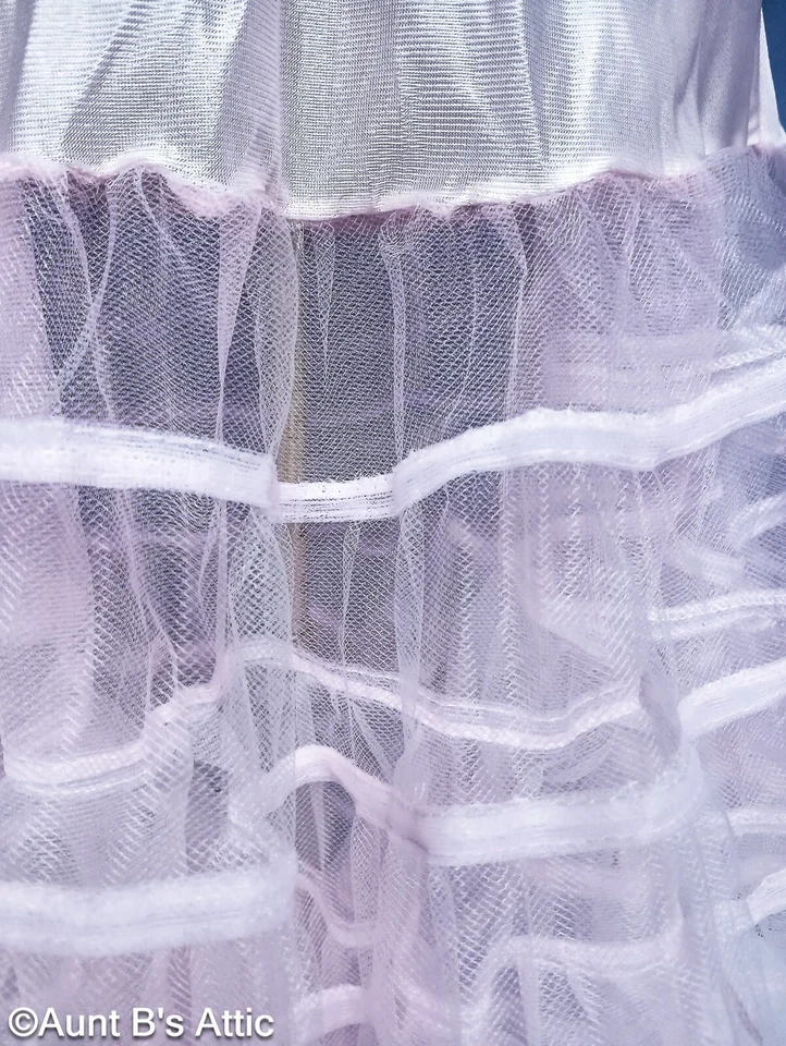 Petticoat/Crinoline Knee Length 22" Poly/Nylon Ruffled Underskirt Assorted Color - Image 2 of 4