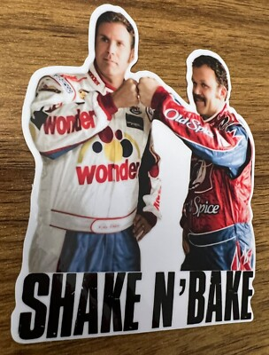 #ad Talladega Nights Ricky Bobby Shake and Bake Vinyl Sticker Decal $4.20