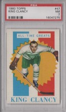 Frank King Clancy 1960 Topps PSA 7.5 NM+ Graded Card All Time Greats HOF #47