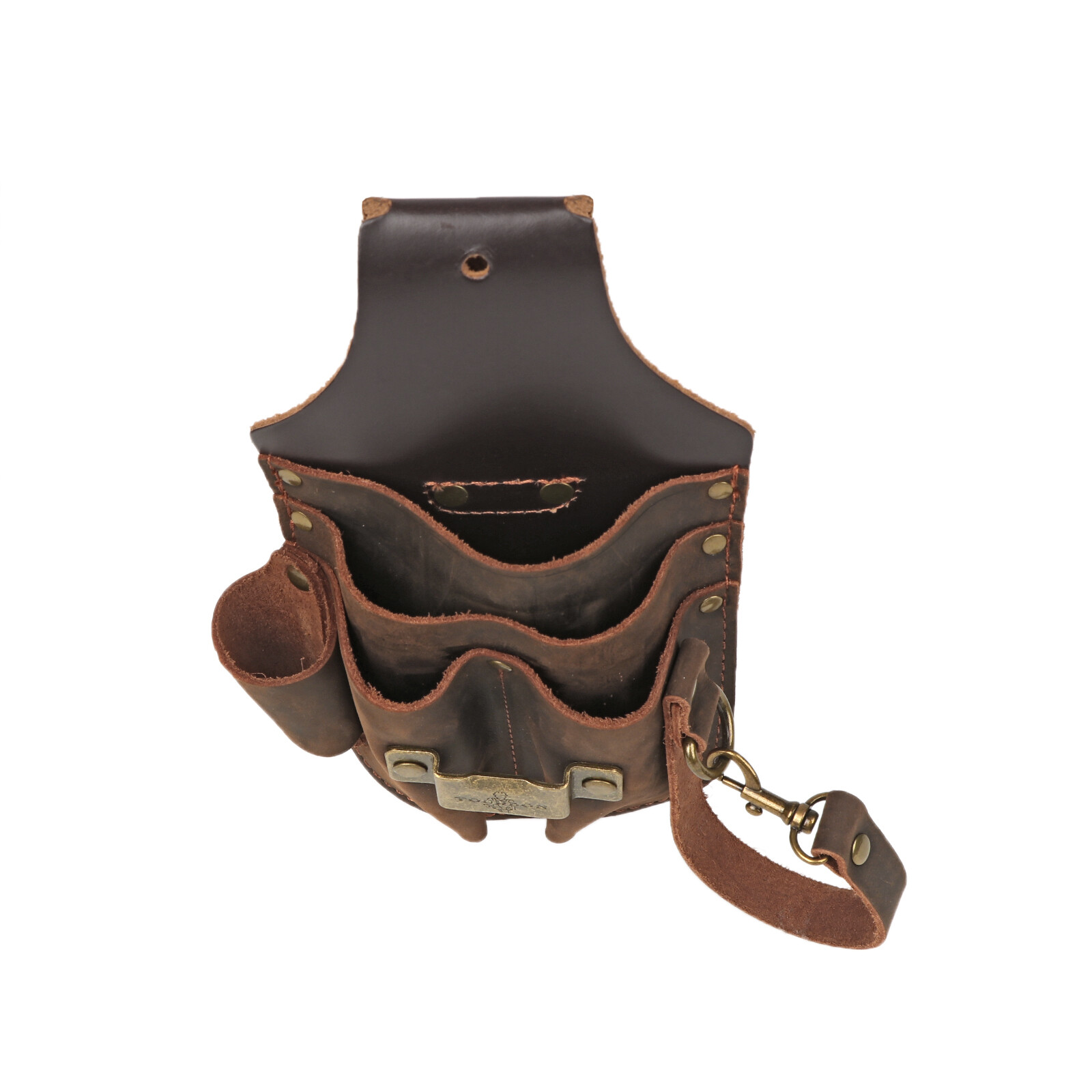 Leather 5 in 1 Tool Holster Electric Tape Thong Plier Pouch Belt Holder-IN USA