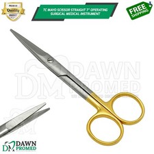 TC Mayo Scissor Straight 7" Surgical Medical Instrument German Grade