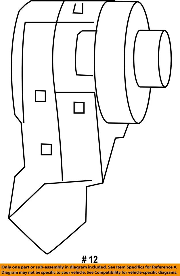 Used Ignition Switch fits: 2013 Buick Regal keyless ignition opt BTM Grade A - Image 4 of 4