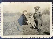 WW II - Original photo of U S Soldier - NOTE The Patch on shoulder