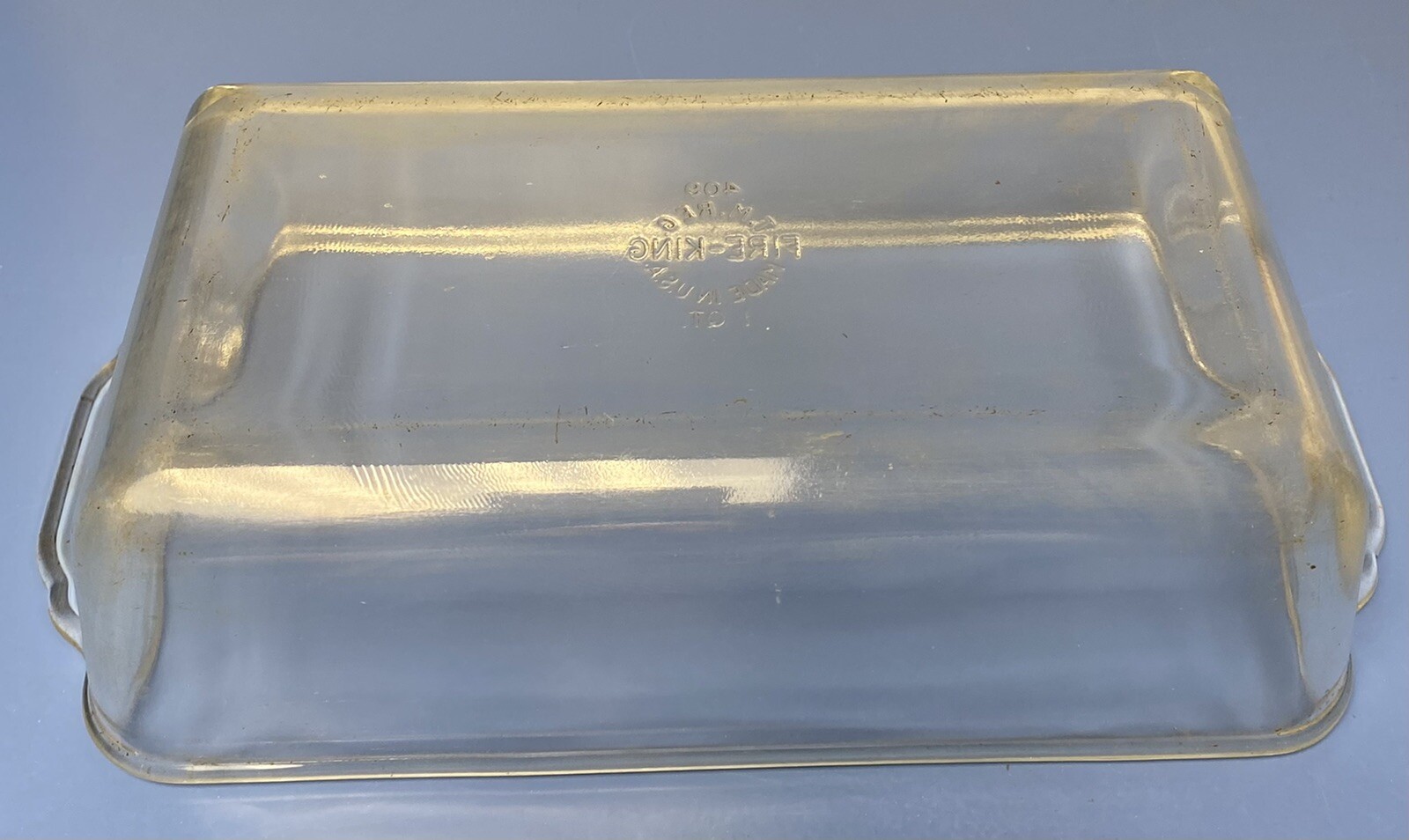 Vintage Fire King Clear Glass Baking Dish 409 1 Quart Bread/Meat Loaf