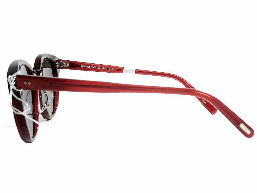 OLIVER PEOPLES オリバーピープルズ Desilla Oliver Peoples Desilla Men's Sunglasses 51□21-145 Round Red