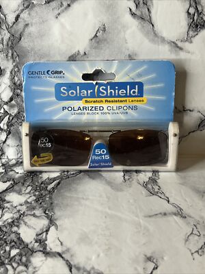 Solar Shield (50 Rec15) Scratch Resistant Polarized Clipons Blocks 100% UVA/UVB