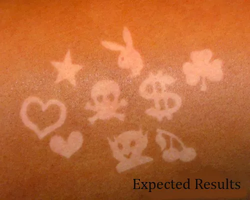 Body Stickers-Tanning Tattoos-Tanning Bed Body Stickers 1000ct Roll-Choose Type
