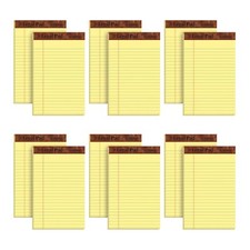 TOPS 5 x 8 Legal Pads, 12 Pack, The Legal Pad Brand, Narrow Ruled, Yellow Pap...
