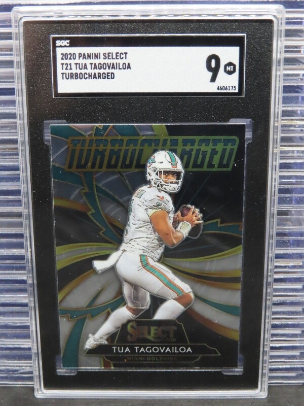 Tua Tagovailoa Panini Select Turbocharged #T21 Gold Prizm