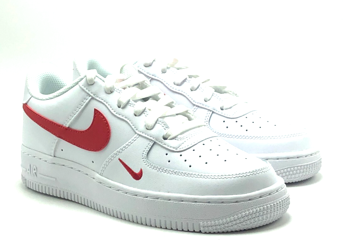 NEW* Youth Grade-School Nike Air Force 1 (GS) White/Univ Red