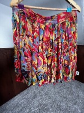 Colorful Vintage Skirt Brand Name Avant Garde. Fun and Unique find M Mini 