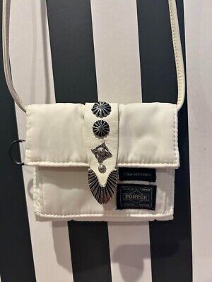 PORTER x TOGA ARCHIVES Shoulder Wallet White Bag Used F/S | eBay