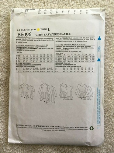 Butterick Patterns (W) ~ All Patterns are Size 14-22 * ~ * ~ * ~ * Listing 5832 - Picture 37 of 73