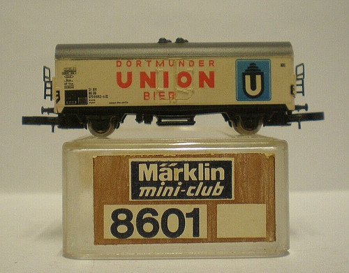 Vintage Märklin Mini-Club 8601 Spur Z Union Bier Kühlwagen O.V.P. (BR3 | Zustand: Used