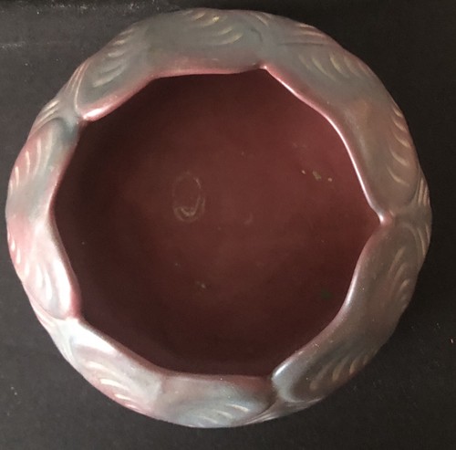 Van Briggle Pottery Colo Springs Mulberry Low Bowl Vintage Mid Century? TLC - Picture 7 of 13