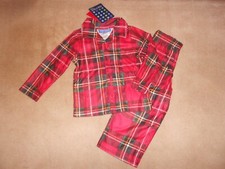 NEW, Saint Eve TODDLER Boys' Plaid Button 2-Piece Pajamas. 2T