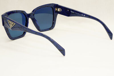 Prada Sunglasses Blue Triangle Symbole Marble Square PR09ZV VPR