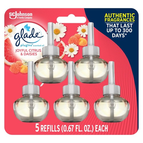 Glade PlugIns Refills Air Freshener Essential Oils, 5 Count 3.35 oz Choose Scent - Picture 22 of 23