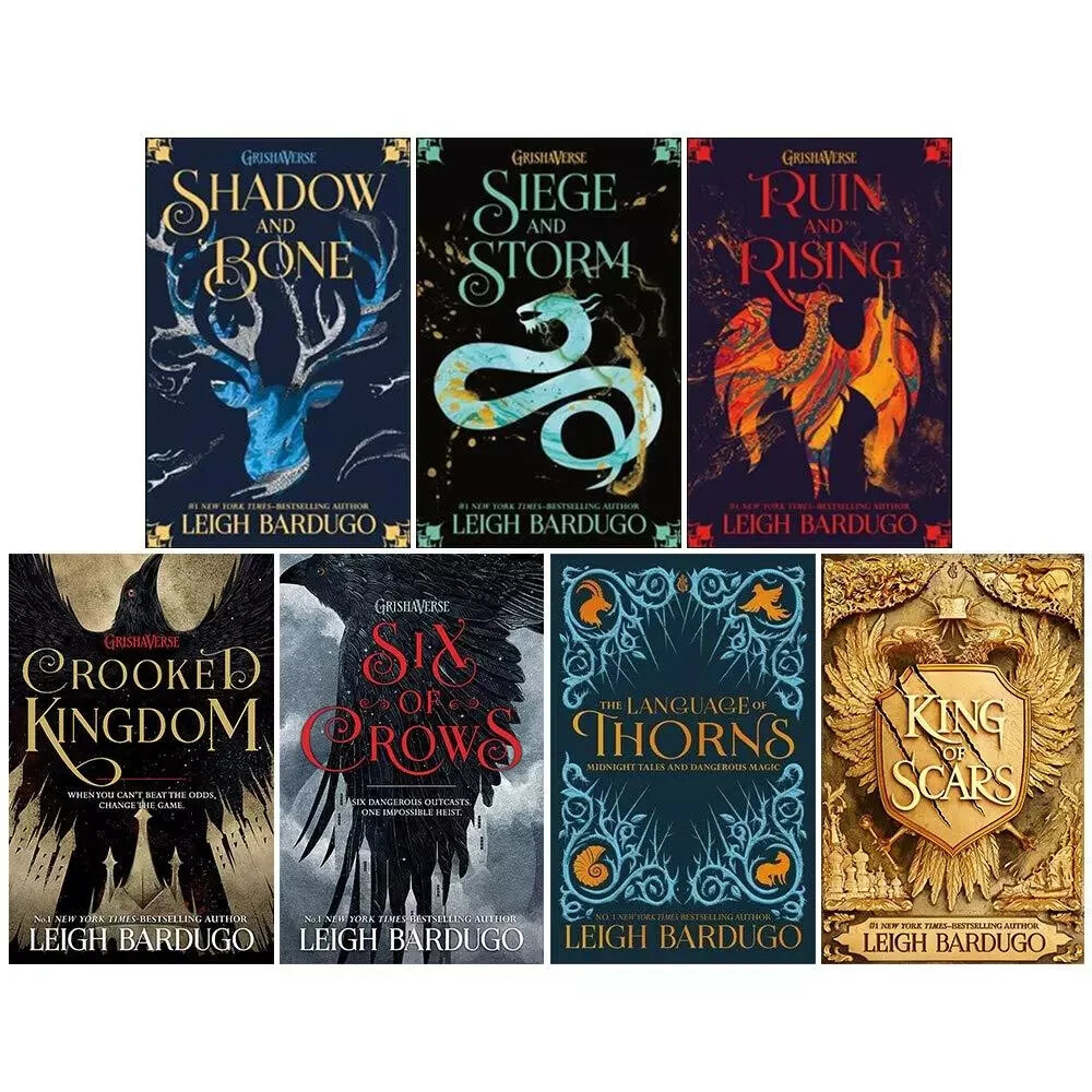 Grisha Series 7 Books Collection Set By Leigh Bardugo Shadow & Bone King of Scar
