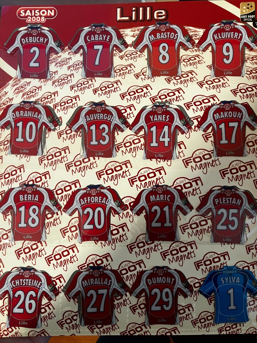 16 MAGNET JUST FOOT 2008 EQUIPE VALENCIENNES COMPLETE RARE NO PANINI