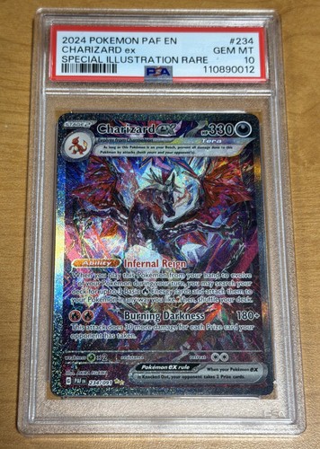 Charizard EX PSA 10 Pokemon 2024 Paldean Fates Special Illustration Rare #234