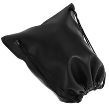 Durable Portable PU Earphone Organizer Bag Black Headphone Storage Pouch