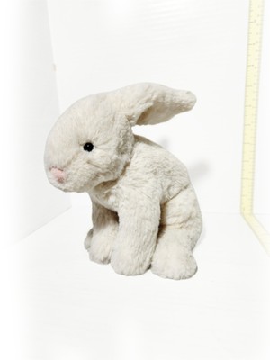 Jellycat London Riley Bunny Rabbit 7'' Plush Sitting Stuffed Animal White Ivory
